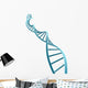 3D Blue DNA Strand Wall Decal