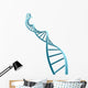 3D Blue DNA Strand Wall Decal