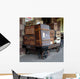 Vintage Luggage on a Railway Platform Wall Mural