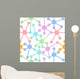 Network connection nodes seamless pattern Wall Mural