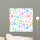 Network connection nodes seamless pattern Wall Mural