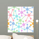 Network connection nodes seamless pattern Wall Mural