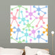Network connection nodes seamless pattern Wall Mural