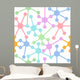 Network connection nodes seamless pattern Wall Mural