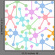 Network connection nodes seamless pattern Wall Mural
