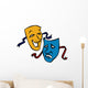 Comedy/Tragedy Masks Wall Decal