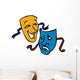 Comedy/Tragedy Masks Wall Decal
