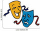 Comedy/Tragedy Masks Wall Decal