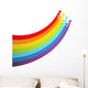 Shooting Stars Rainbow Wall Decal