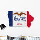 Iowa Map Wall Decal