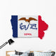 Iowa Map Wall Decal