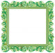 Green Square Baroque Frame