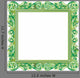 Green Square Baroque Frame