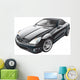 Black Sport Car Wall Decal