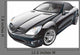 Black Sport Car Wall Decal