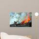 Burning house Wall Mural