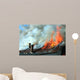 Burning house Wall Mural