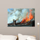 Burning house Wall Mural