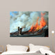 Burning house Wall Mural