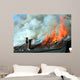 Burning house Wall Mural