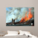 Burning house Wall Mural