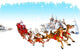 Santa with Sleigh with Wall Decal