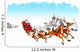 Santa with Sleigh with Wall Decal