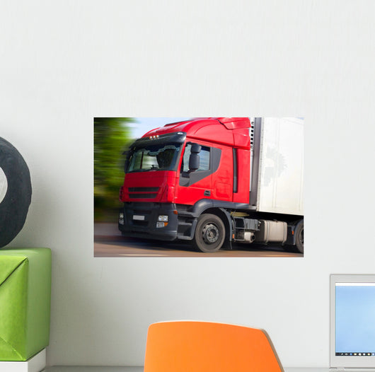 Truck with Red Cabin