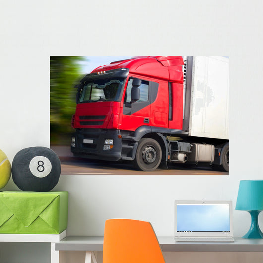 Truck with Red Cabin
