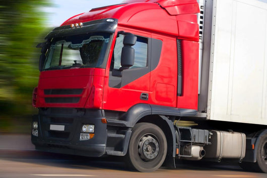 Truck with Red Cabin