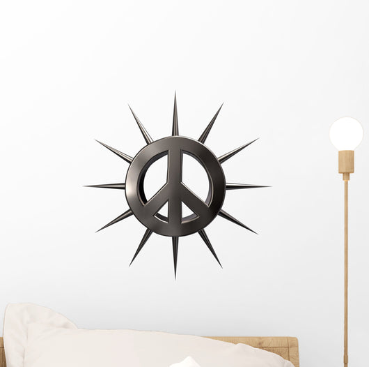 Hardcore Peace Sign Wall Decal