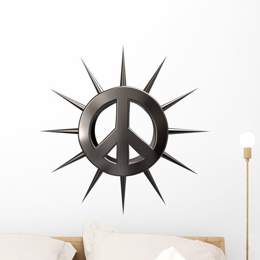 Hardcore Peace Sign Wall Decal