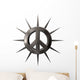 Hardcore Peace Sign Wall Decal