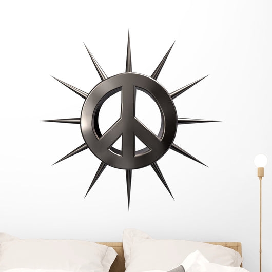 Hardcore Peace Sign Wall Decal