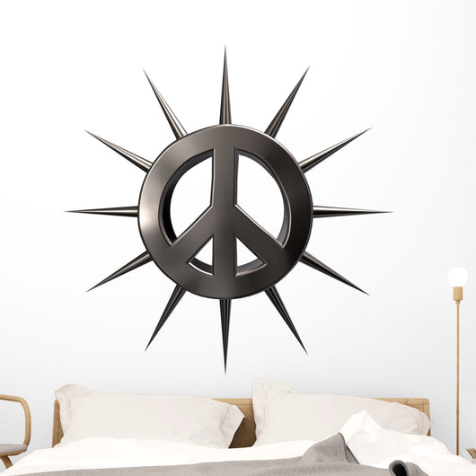 Hardcore Peace Sign Wall Decal