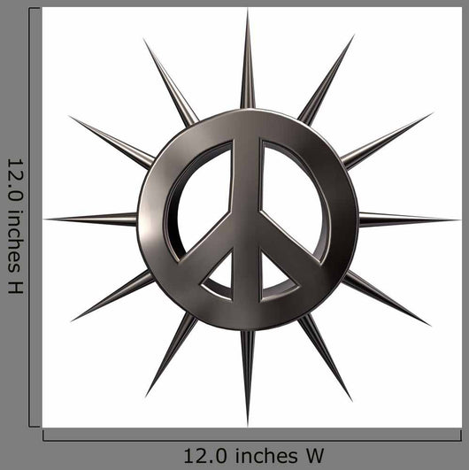 Hardcore Peace Sign Wall Decal
