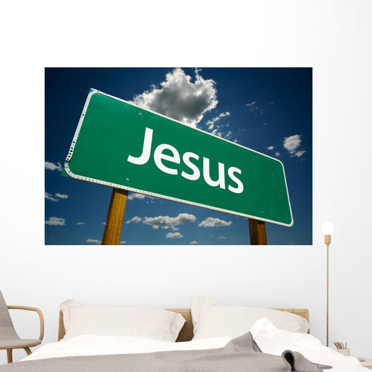 Jesus Road Sign with