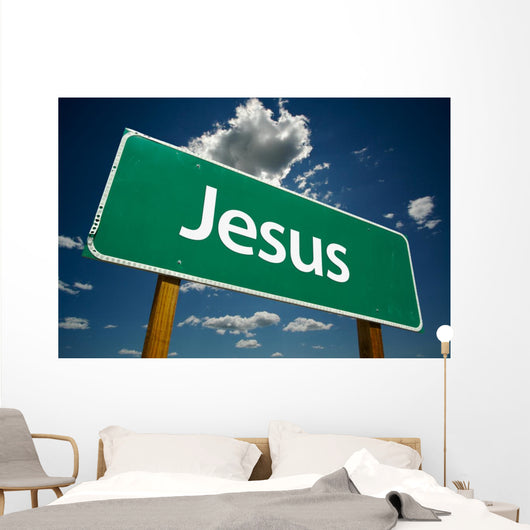 Jesus Road Sign with