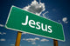 Jesus Road Sign with