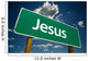Jesus Road Sign with