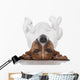 Dog Laying Upside Down Wall Decal