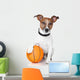 Basket ball winner dog Wall Decal
