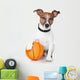 Basket ball winner dog Wall Decal