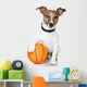 Basket ball winner dog Wall Decal