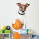 Basket ball winner dog Wall Decal