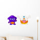 Two cute monsters Wall Decal