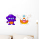 Two cute monsters Wall Decal