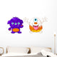 Two cute monsters Wall Decal