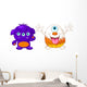 Two cute monsters Wall Decal