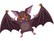 Halloween  bat  flying Wall Decal